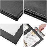 Yescom Personalized Menu Covers LED Menu Cover Dual Page 8.5x14in Set(5) Image