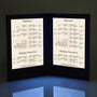 Yescom LED Back Lit Menu Holder 8.5x14in, Book Style 2-View 1ct/pk Image