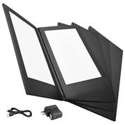 Yescom LED Back Lit Menu Holder 8.5x14in, Book Style 2-View 4ct/pk Image