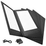 Yescom LED Back Lit Menu Holder 8.5x14in, Book Style 2-View 4ct/pk Image