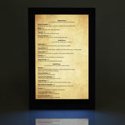 Yescom LED Back Lit Menu Holder 8.5x14in, Single-View 1ct/pk Image
