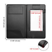 Yescom Personalized Check Presenters LED Menu Holder PU Leather 5x9in Set(5) Image