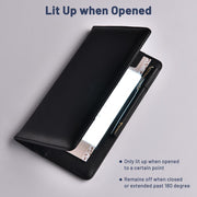 Yescom Personalized Check Presenters LED Menu Holder PU Leather 5x9in Set(5) Image