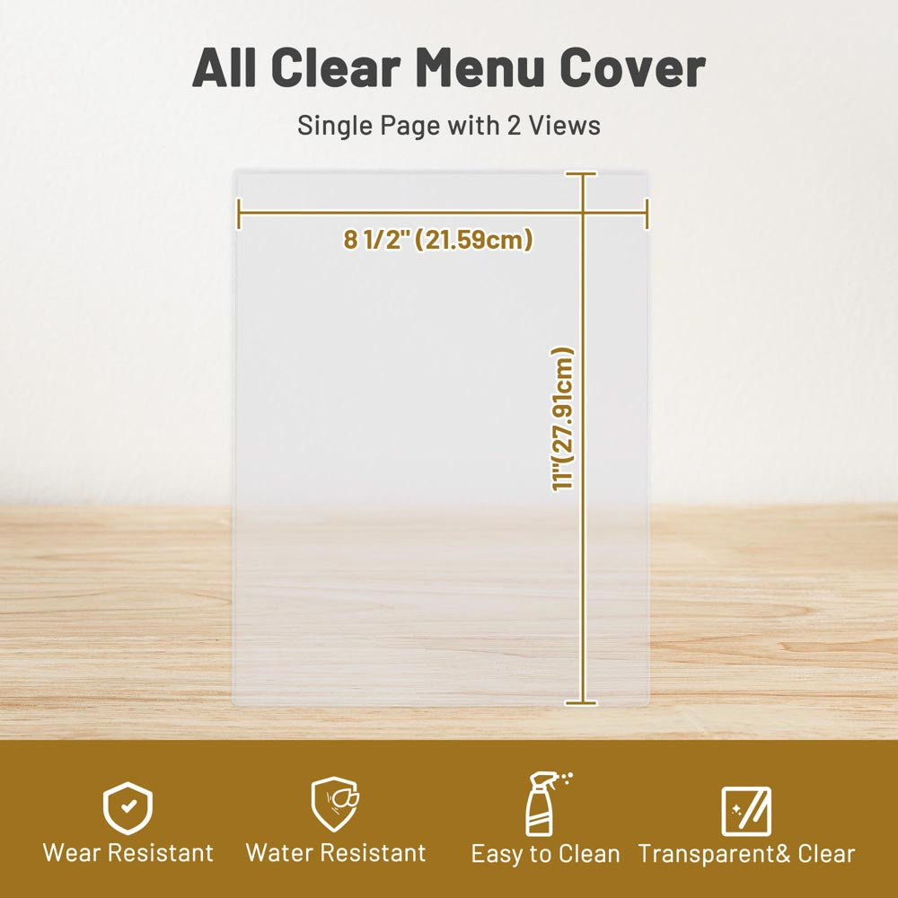 8.5x11 Menu Covers Set(30) 2View