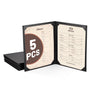Yescom 8.5x11 PU Leather Menu Covers Set(5), Book Style 2-View Image