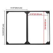 Yescom Personalized Menu Covers - 8.5x14 PU Leather Custom Printed & Color Image