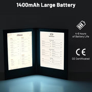 Yescom Personalized Menu Covers LED Menu Cover Dual Page 5.5x7in Set(5) Image