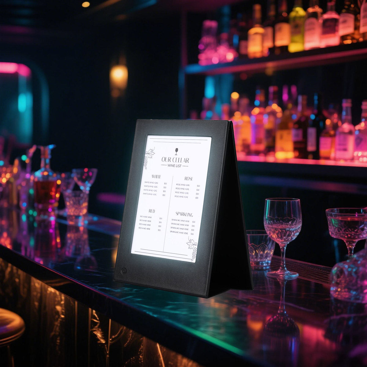 Led Table Tents Yescom LED Backlit Table Tent Double Sided 5.5x8.5in Menu Stand
