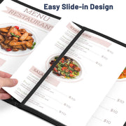 Yescom 30x Menu Covers Cafe Restaurant 8.5x14 & 4.25x14 Image
