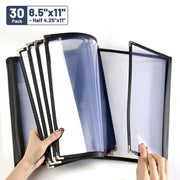Yescom 30x Menu Covers Cafe Restaurant 8.5x11 & 4.25x11, Book Style 12-View Image