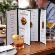 Yescom 30x Menu Covers Cafe Restaurant Green 8.5x14 & 4.25x14 Image