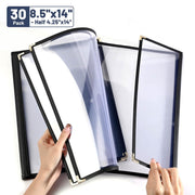 Yescom 30x Menu Covers Cafe Restaurant 8.5x14 & 4.25x14, Book Style 8-View Image