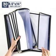 Yescom 30x Menu Covers Cafe Restaurant 8.5x14 & 4.25x14, Book Style 12-View Image