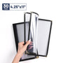 Yescom 30x Menu Covers Bistro Wine List Holder 4.25x11, Book Style 6-View Image
