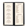 Yescom 30x Menu Covers Bistro Wine List Holder 4.25x11