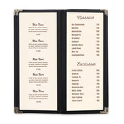Yescom 30x Menu Covers Bistro Wine List Holder 4.25x11 Image