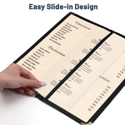 Yescom 30x Menu Covers Bistro Wine List Holder 4.25x11 Image