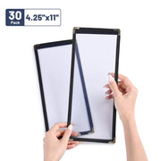 Yescom 30x Menu Covers Bistro Wine List Holder 4.25x11, Single Page 2-View Image