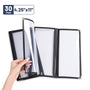 Yescom 30x Menu Covers Bistro Wine List Holder 4.25x11, Tri-fold 6-View Image