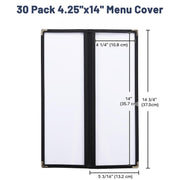 Yescom 30x Menu Covers Bistro Wine List Holder 4.25x14 Image