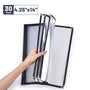 Yescom 30x Menu Covers Bistro Wine List Holder 4.25x14, Book Style 8-View Image