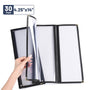 Yescom 30x Menu Covers Bistro Wine List Holder 4.25x14, Tri-fold 6-View Image