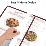 Yescom 8.5x11 Menu Covers Cafe Restaurant Red Image