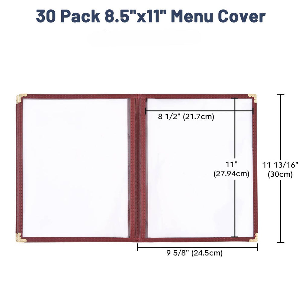Yescom 8.5x11 Menu Covers Cafe Restaurant Red Image