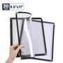 Yescom 8.5x11 Menu Covers Cafe Restaurant Black, Book Style 4-View 30ct/pk Image