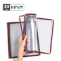 Yescom 8.5x11 Menu Covers Cafe Restaurant Red, Book Style 6-View 30ct/pk Image