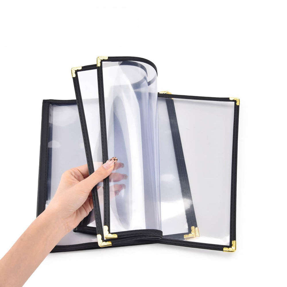 Yescom 8.5x11 Menu Covers Cafe Restaurant Black Image