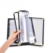 Yescom 8.5x11 Menu Covers Cafe Restaurant Black Image
