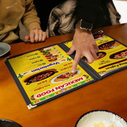 Yescom 8.5x11 Menu Covers Cafe Restaurant Black Image