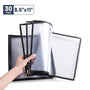 Yescom 8.5x11 Menu Covers Cafe Restaurant Black, Book Style 8-View 30ct/pk Image
