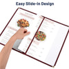 Yescom 30x Menu Covers Cafe Restaurant Red 8.5x14
