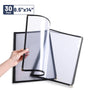 Yescom 8.5x14 Menu Covers Cafe Restaurant Black, Book Style 4-View 30ct/pk Image