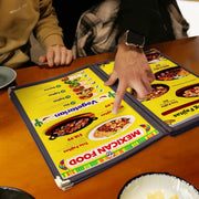 Yescom 8.5x14 Menu Covers Cafe Restaurant Black Image