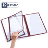 Yescom 30x Menu Covers Cafe Restaurant Red 8.5x14
