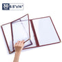 Yescom 30x Menu Covers Cafe Restaurant Red 8.5x14, Tri-fold 6-View Image
