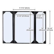 Yescom 8.5x14 PU Leather Menu Covers Set(5) Image