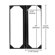 Yescom 4.25x14 PU Leather Bar Wine Menu Covers Set(5) Image