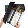 Yescom 4.25x14 PU Leather Bar Wine Menu Covers Set(5), Tri-fold 3-View Image
