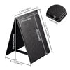 Yescom Table Tents Double Sided Cards Holder PU Leather