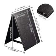 Yescom Table Tents Double Sided Cards Holder PU Leather Image