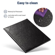 Yescom Table Tents Double Sided Cards Holder PU Leather Image
