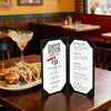 Yescom 4.25x11 PU Leather Bar Wine Menu Covers Set(5)