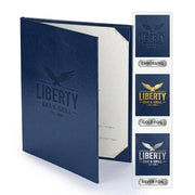 Yescom Personalized Menu Covers - 8.5x11 PU Leather Custom Printed & Color Image