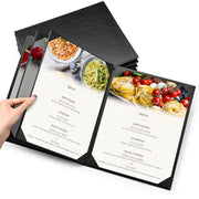 Yescom 8.5x11 PU Leather Menu Covers Set(5) Image