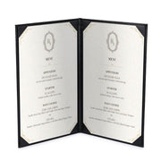 Yescom Personalized Menu Covers - 8.5x14 PU Leather Custom Printed & Color, 2-View(5ct.) Image