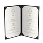 Yescom Personalized Menu Covers - 8.5x14 PU Leather Custom Printed & Color, 2-View(5ct.) Image